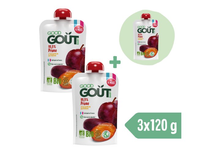 2+1 ZDARMA: Good Gout BIO Švestka (120 g)