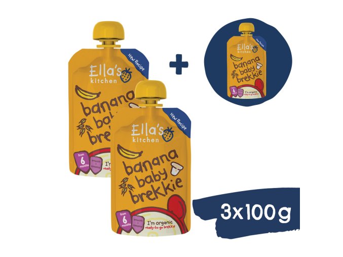 2+1 ZDARMA: Ella's Kitchen BIO Snídaně banán a jogurt (100 g)
