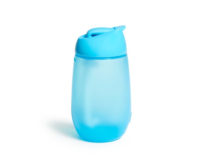 Munchkin Simple Clean lahvička s brčkem, 296ml, 12m+, modrá