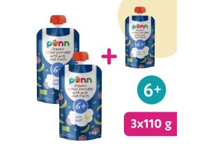 2+1 ZDARMA: SALVEST Põnn BIO Mléčná kaše na dobrou noc s ovocem (110 g)