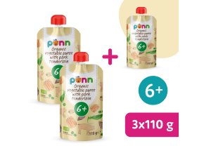 2+1 ZDARMA: SALVEST Põnn BIO Vepřová panenka se zeleninovým pyré (110 g)