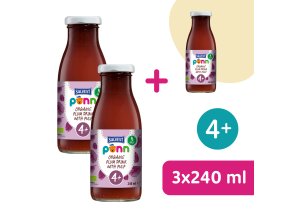 2+1 ZDARMA: SALVEST Põnn BIO Švestková šťáva s dužinou (240 ml)