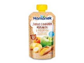 40815 Hamanek Jablko s bananem merunkou a polentou 100g