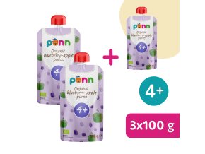 2+1 ZDARMA: SALVEST Põnn BIO Jablko s borůvkami (100 g)
