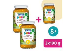2+1 ZDARMA: SALVEST Põnn BIO Hovězí maso s těstovinami (190 g)