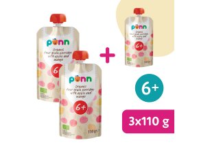 2+1 ZDARMA: SALVEST Põnn BIO Cereální kaše s mangem a jablkem (110 g)