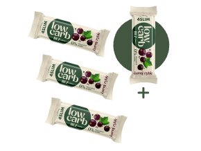 3+1 ZDARMA 4Slim: LOW CARB černý rybíz (35 g)