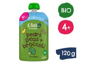 Ella's Kitchen BIO Hruška, hrášek a brokolice (120 g)