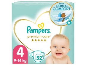 Pampers Premium Care Value Pack Dětské jednorázové pleny vel. 4 (52 ks)