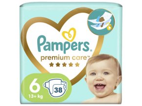 Pampers Premium Care Value Pack Dětské jednorázové pleny vel. 6 (38 ks)