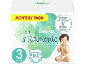 Pampers Harmonie Měsíční balení dětských plenek vel. 3 (180 ks)