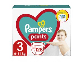 Pampers Pants Mega Box Plenkové kalhotky vel. 3 (128 ks)