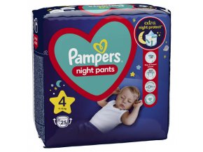 Pampers Night Pants Plenkové kalhotky vel. 4 (25 ks)