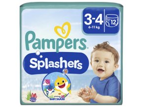 Pampers Splashers Carry Pack Baby Shark Plenkové kalhotky vel. 3 (12 ks)