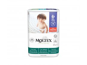 Moltex Pure & Nature XL+ 14 kg (18 ks), eko plenkové kalhotky