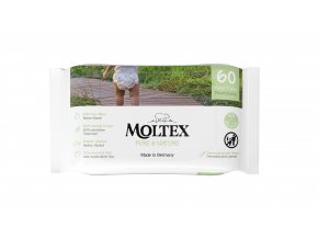 Moltex Pure & Nature (60 ks), eko vlhčené ubrousky