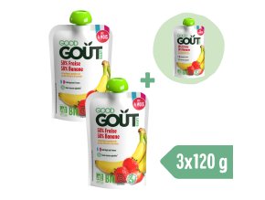 2+1 ZDARMA: Good Gout BIO Jahoda s banánem (120 g)