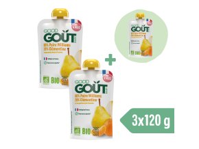 2+1 ZDARMA: Good Gout BIO Hruška s klementinkou (120 g)