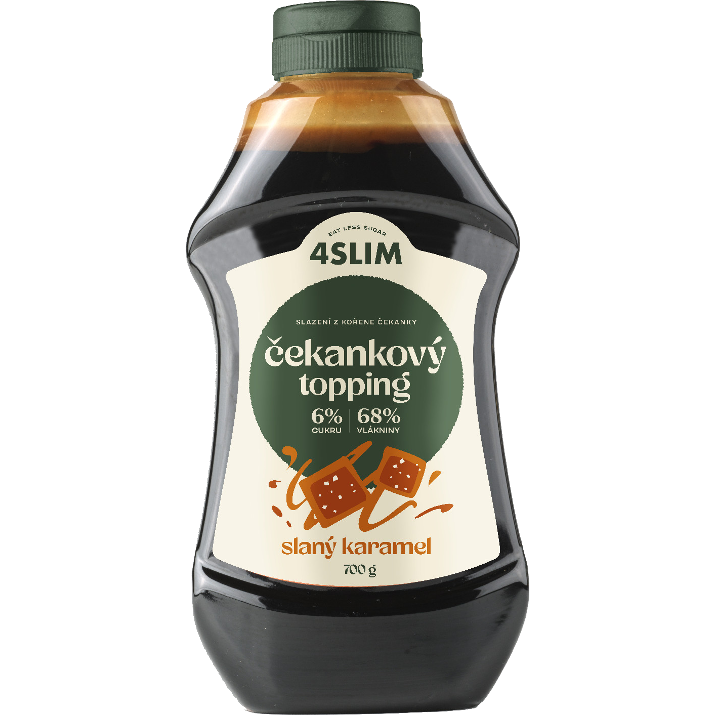 4Slim Čekankový topping slaný karamel (700 g)