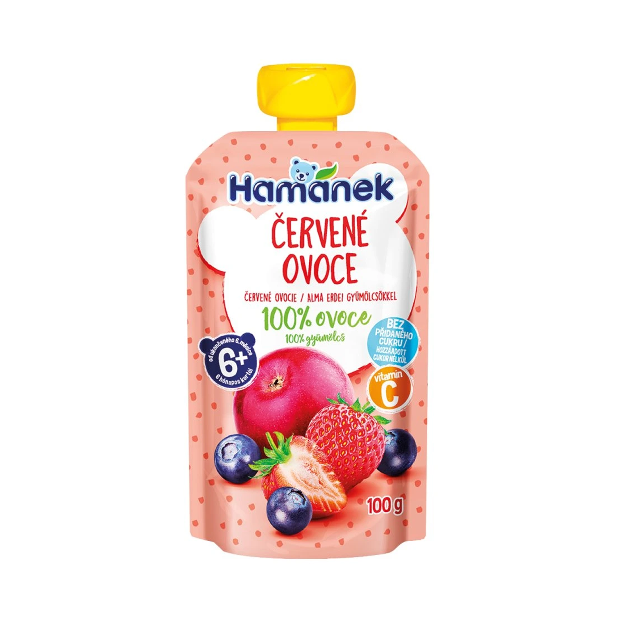Hamánek Červené ovoce 100% ovoce 6m+ (100 g)