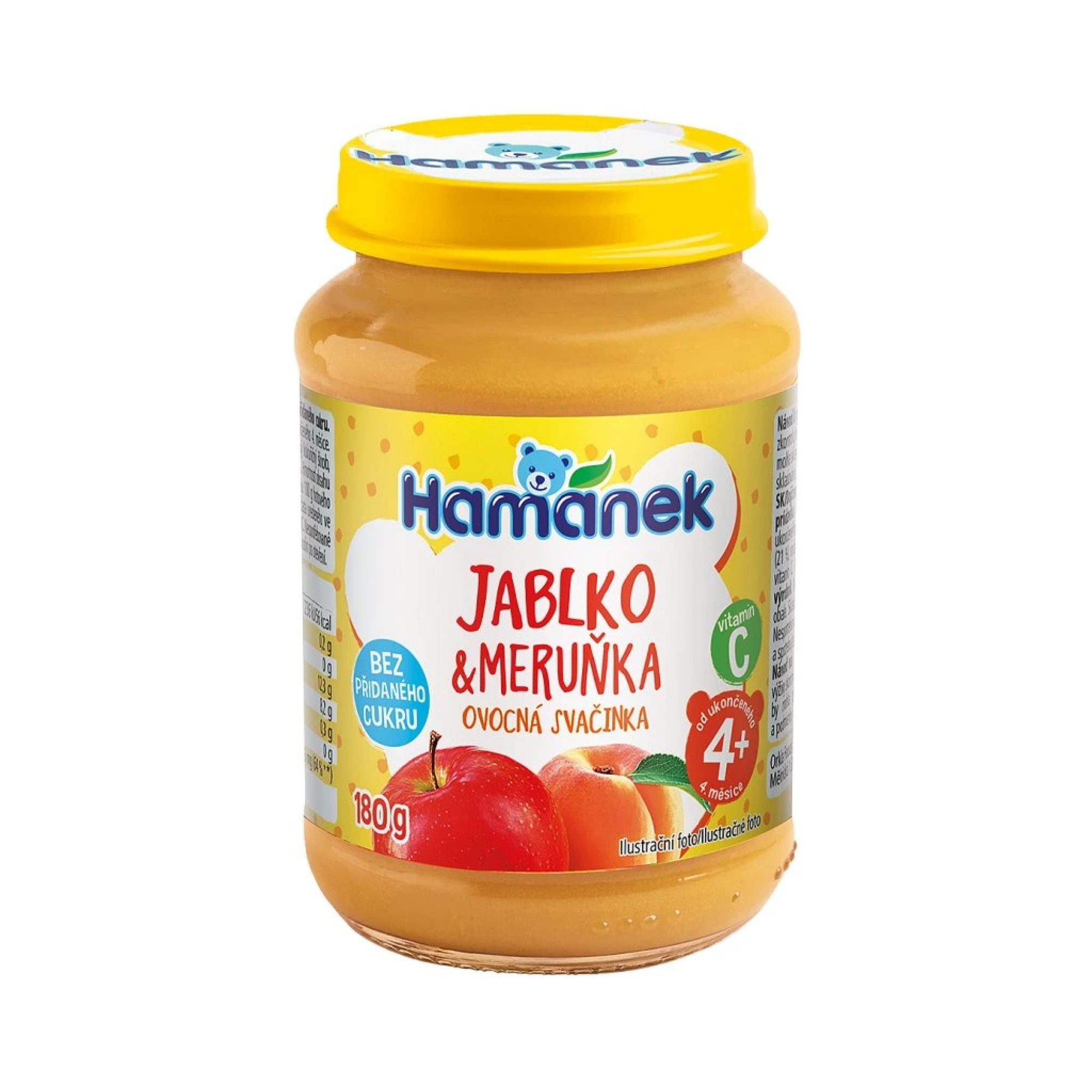 Hamánek Meruňka ovocná svačinka 4m+ (180 g)