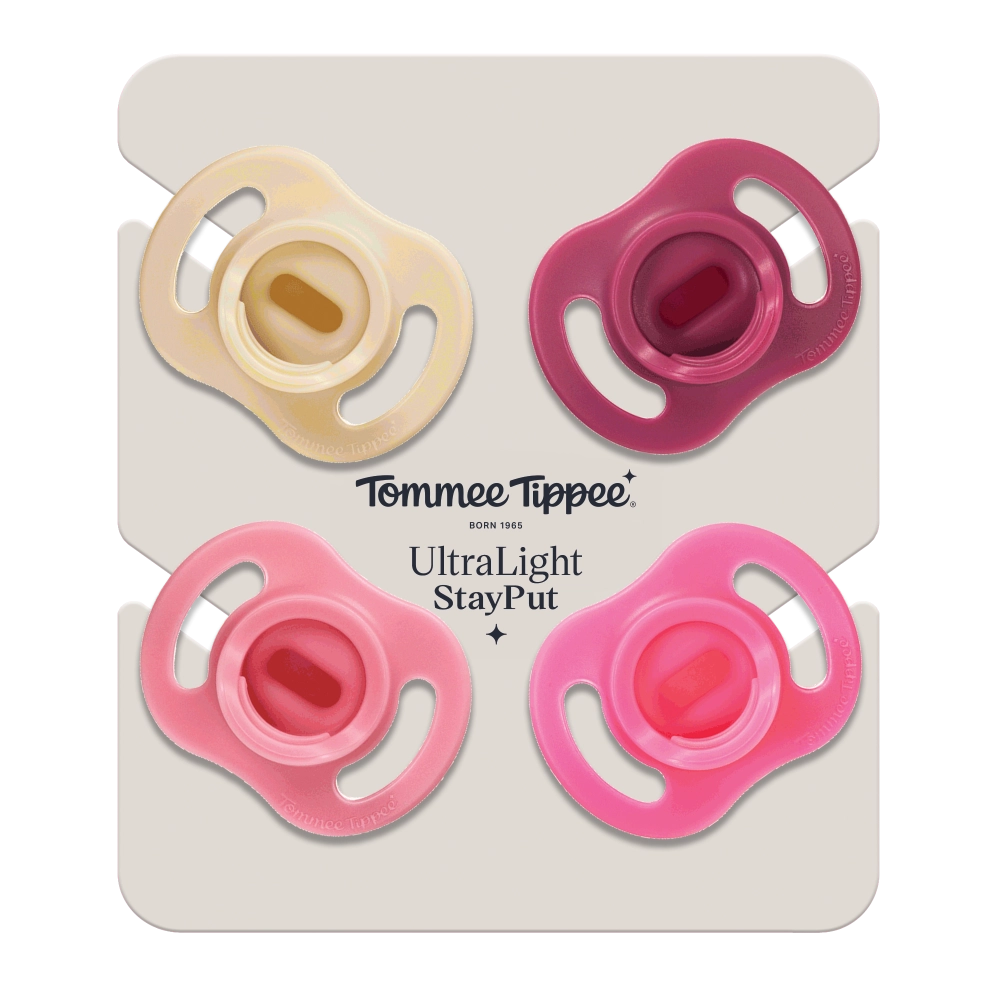 Tommee Tippee Silikonový Dudlík Ultra-light 6-18m, 4 ks, GIRL