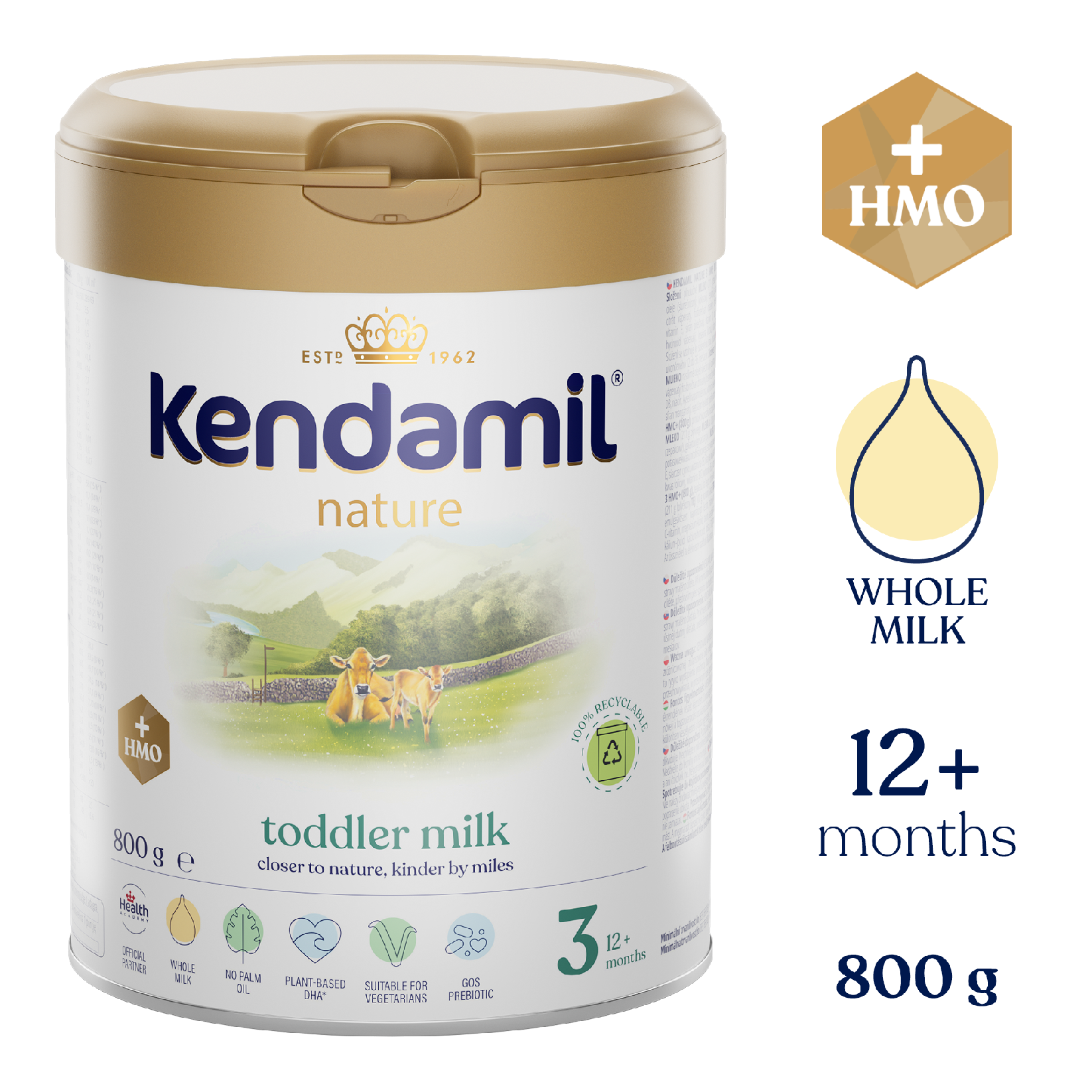 Levně Kendamil Nature 3 HMO+ (800 g)