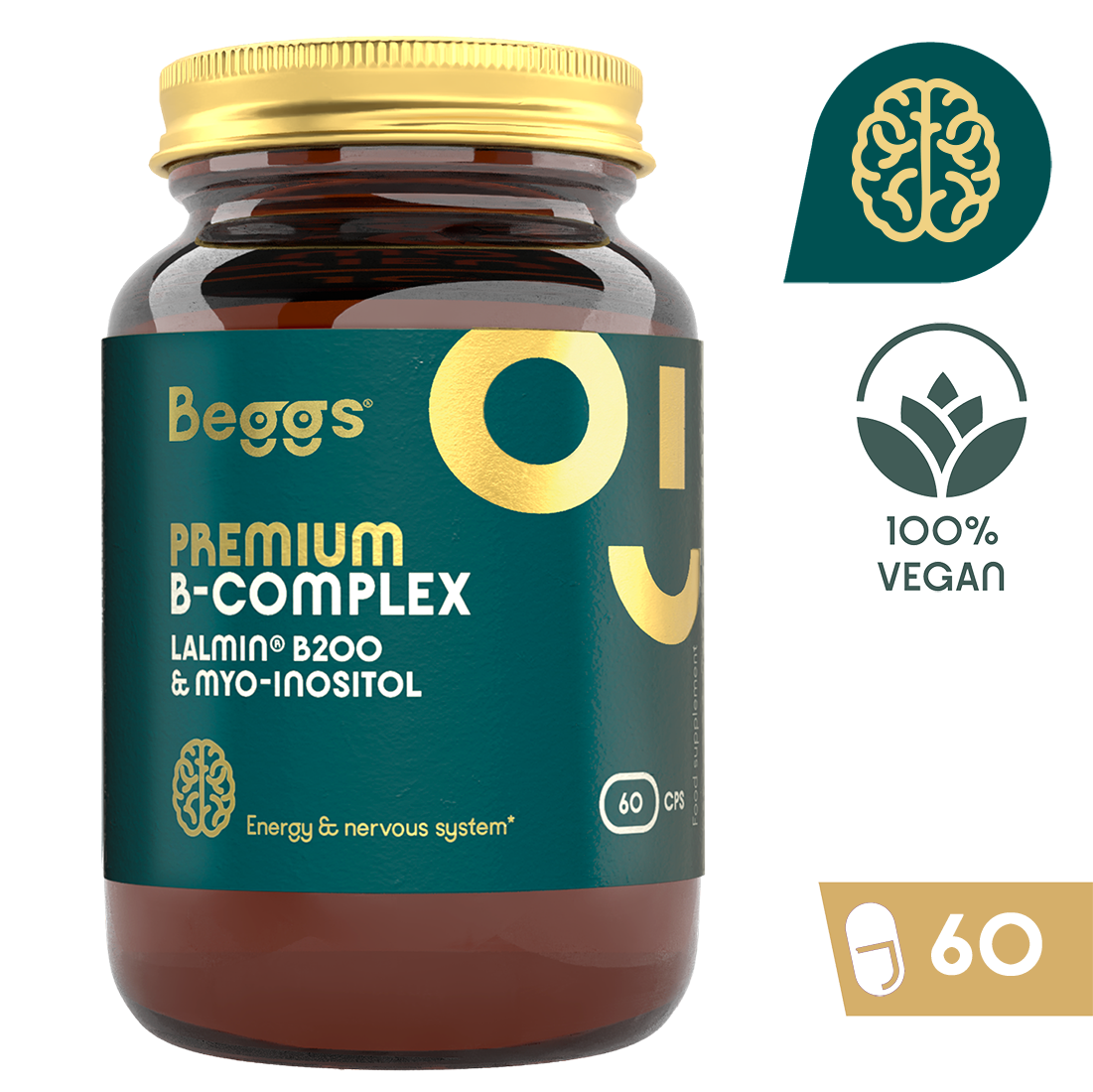 Beggs B-Complex Lalmin + Myo-Inositol (60 cps.)