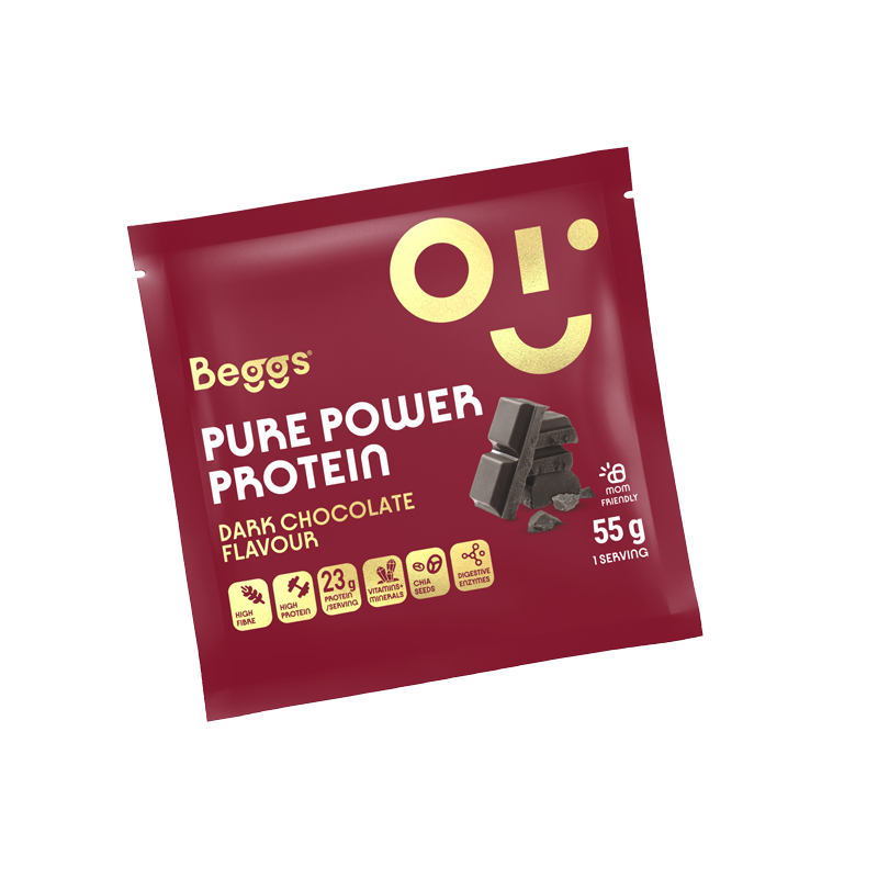 Beggs Pure Power Protein Dark Chocolate (55 g)