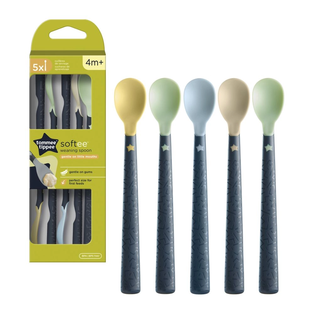 Tommee Tippee Softee Lžičky Pro Nejmenší 4m+, 5 ks