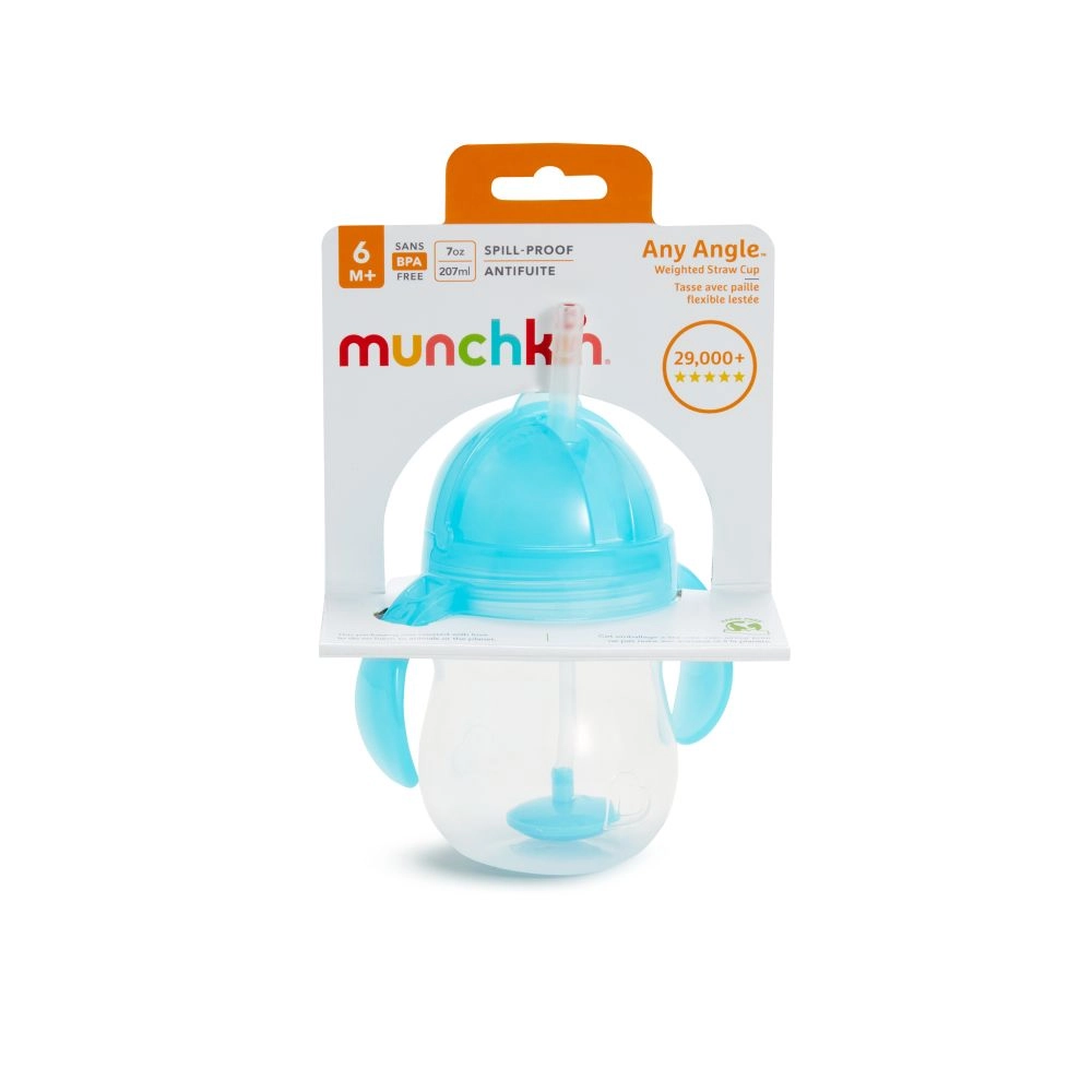 Munchkin Click Lock Tip & Sip hrneček modrý, 6 m+ (207 ml)