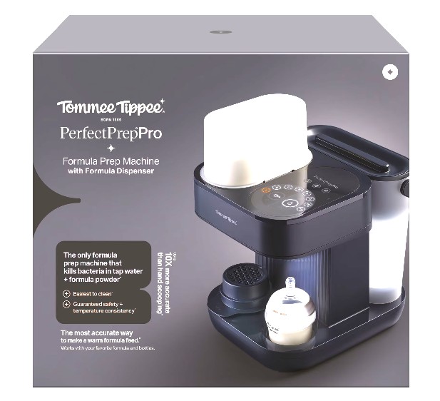 Tommee Tippee Perfect Prep Pro přístroj na přípravu kojeneckého mléka, černý