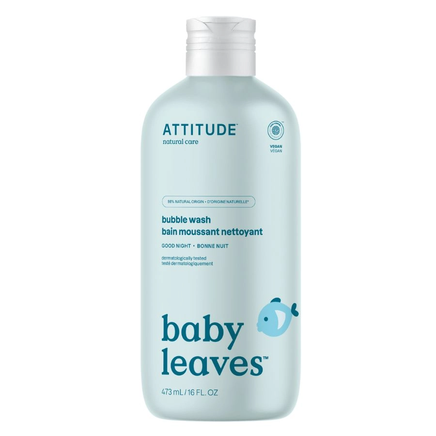 Dětská pěna do koupele ATTITUDE Baby leaves s vůní Good night 473 ml