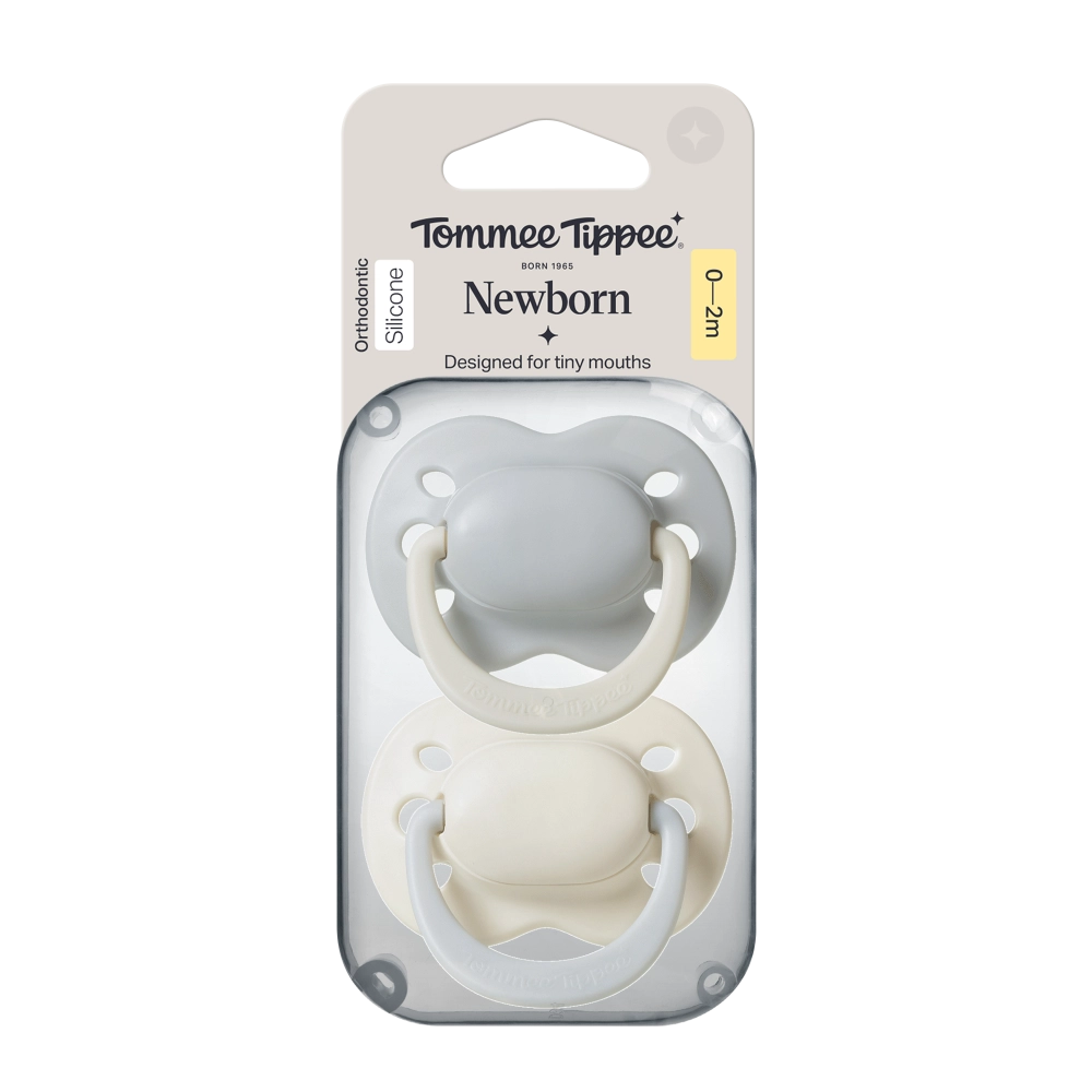 Tommee Tippee Newborn silikonový dudlík 0-2m, 2 ks, GIRL, více barevných variant
