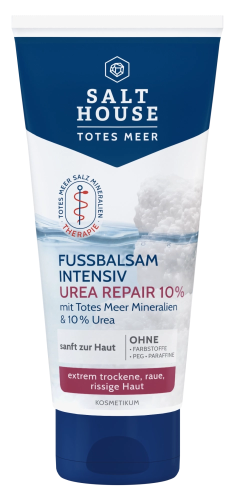 Salt House Therapie krém na nohy, intenzivní péče s 10 % močovinou a bohatými oleji, pro velmi suchou pokožku, 100 ml