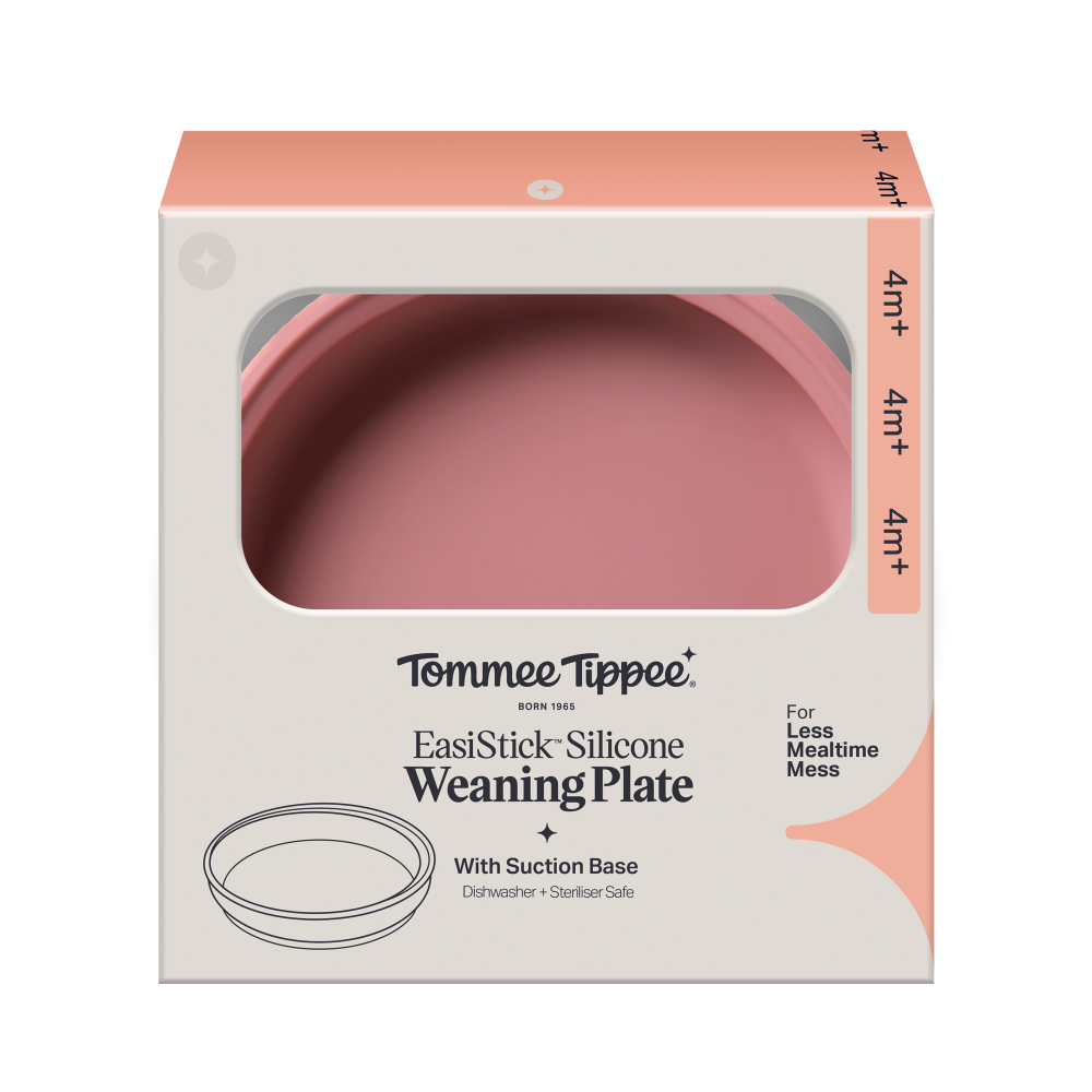 Tommee Tippee Silikonový talíř s přísavkou, růžový
