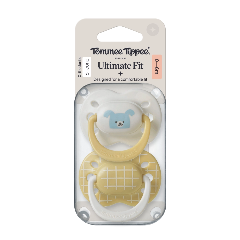 Tommee Tippee Ultimate Fit DECO silikonový dudlík 0–6 m, 2 ks, BOY , více barevných variant