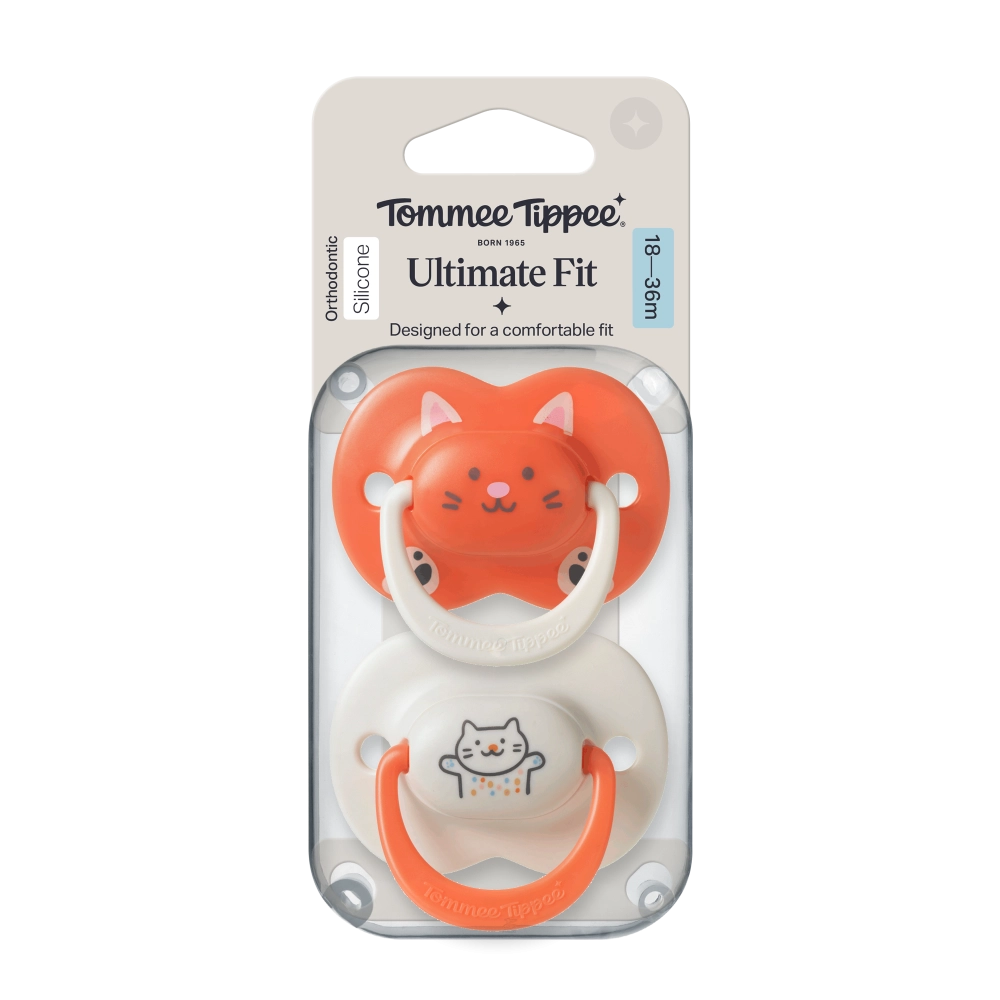 Tommee Tippee Ultimate Fit DECO silikonový dudlík 18-36 m, 2 ks, GIRL, více barevných variant