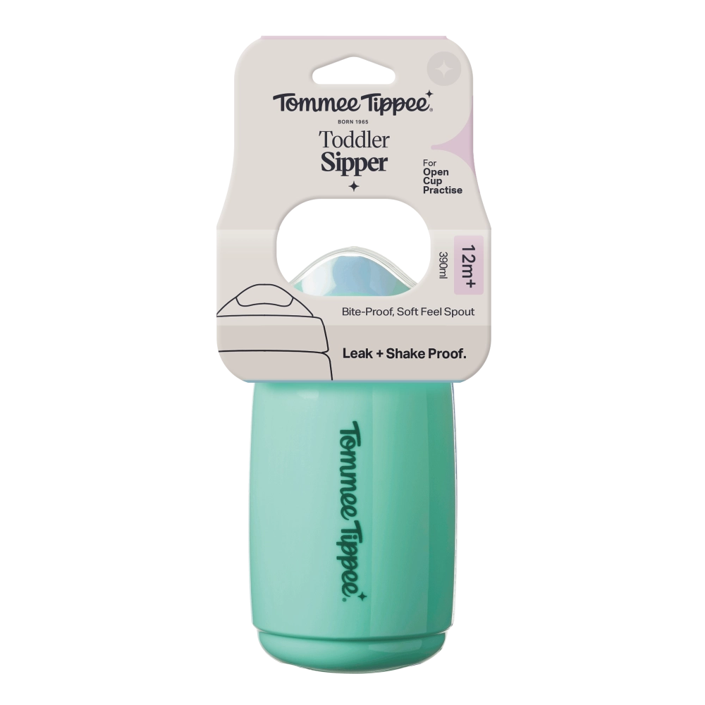 Tommee Tippee Superstar Sipper netekoucí hrneček 390 ml, 12m+, zelený