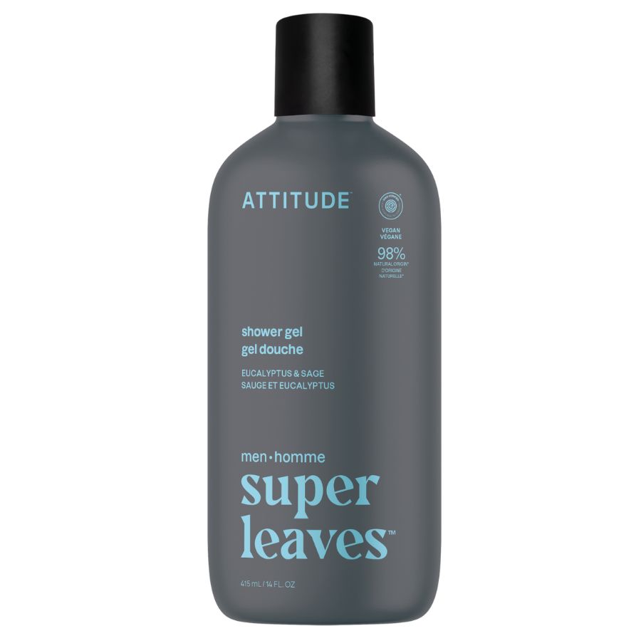 Pánský sprchový gel ATTITUDE Super leaves - eukalyptus a šalvěj 415 ml
