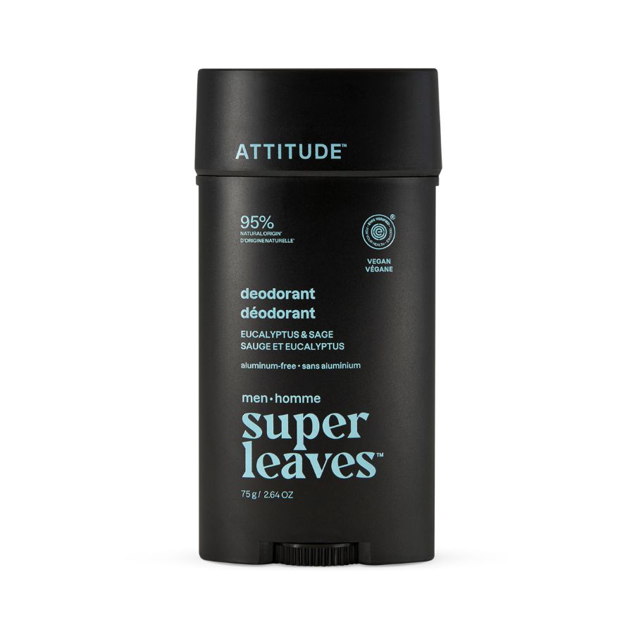 Přírodní pánský deodorant ATTITUDE Super leaves - eukalyptus a šalvěj 75 g