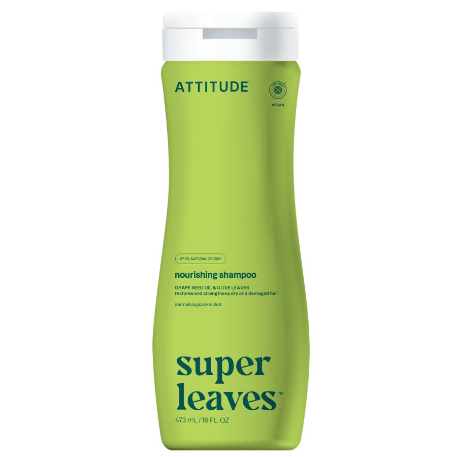 Levně Přírodní šampón ATTITUDE Super leaves vyživující - hroznový olej a olivové listy 473 ml