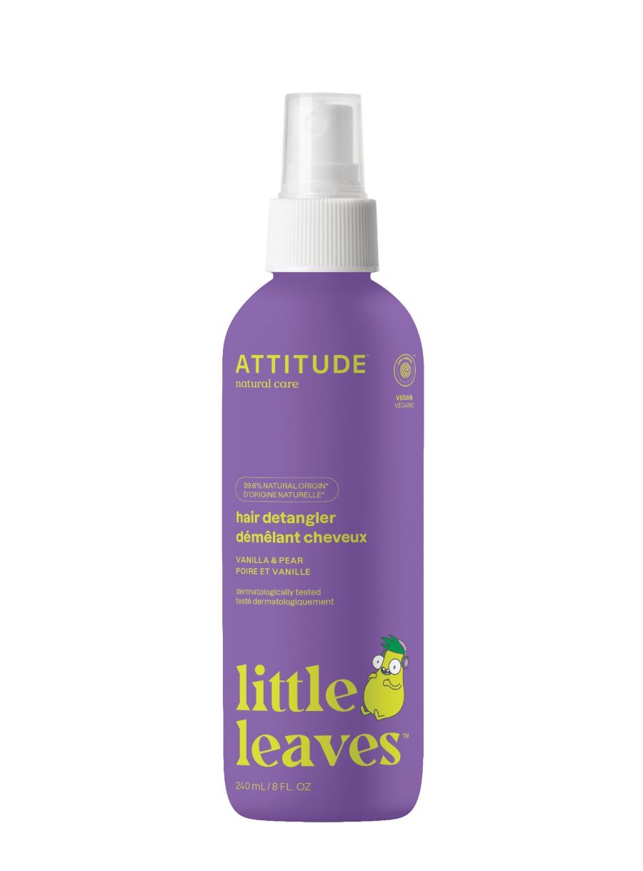 Levně Sprej pro snadné rozčesávání dětských vlásků ATTITUDE Little leaves s vůní vanilky a hrušky 240 ml