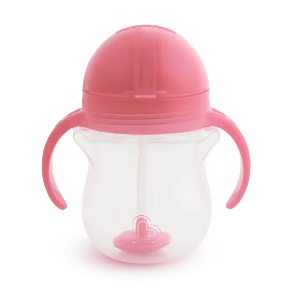 Munchkin Click Lock Tip & Sip hrneček růžový, 6 m+ (207 ml)