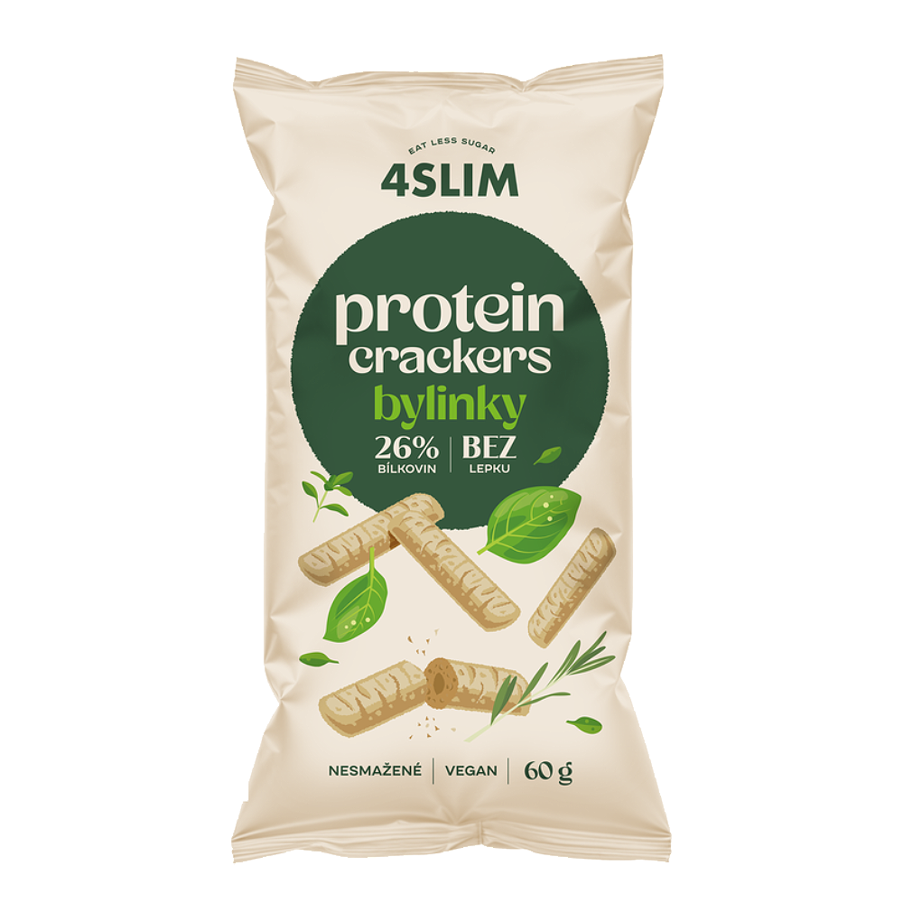 4Slim Protein Crackers Bylinky 60 g