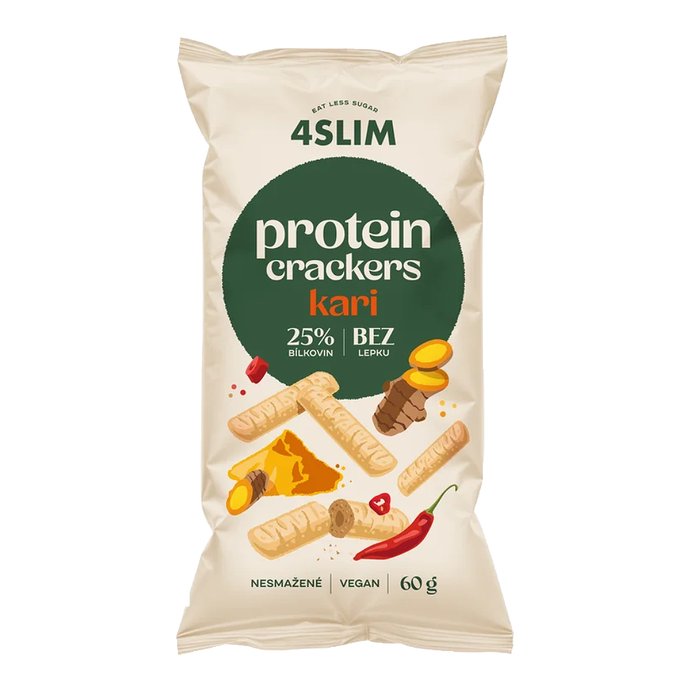 4Slim Protein Crackers Kari 60 g