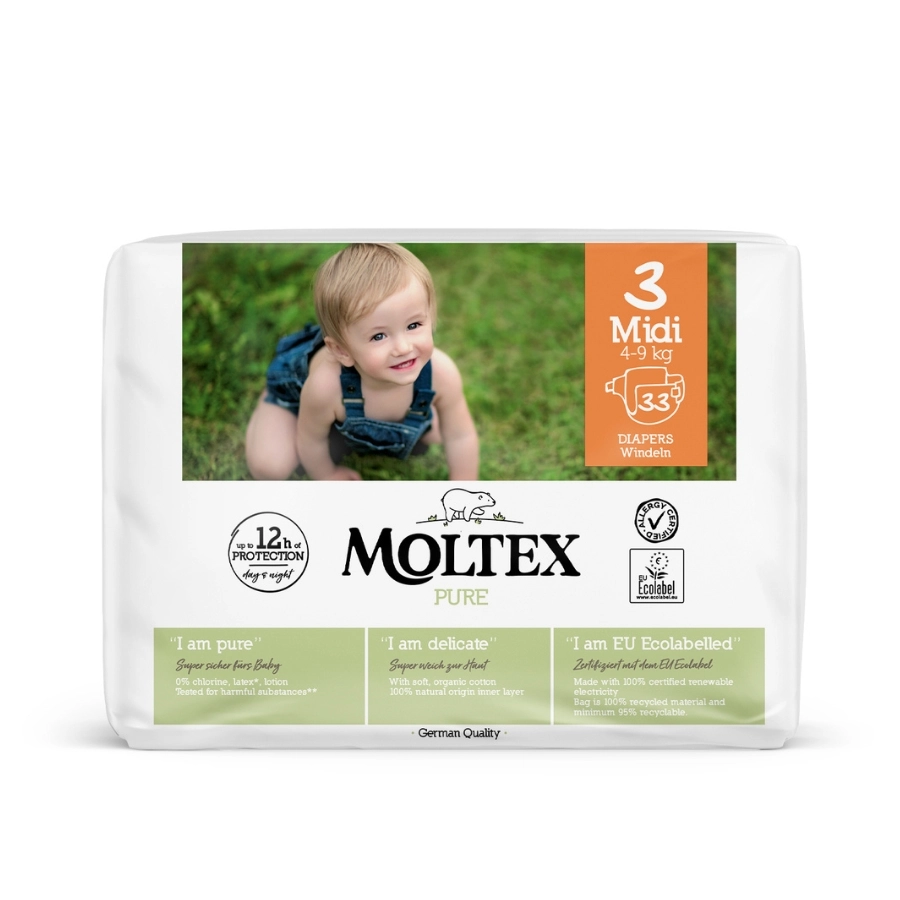 Plenky Moltex Pure Midi 4-9 kg  (33 ks)