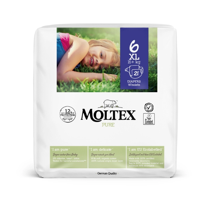 Plenky Moltex Pure XL 16+ kg (21 ks)