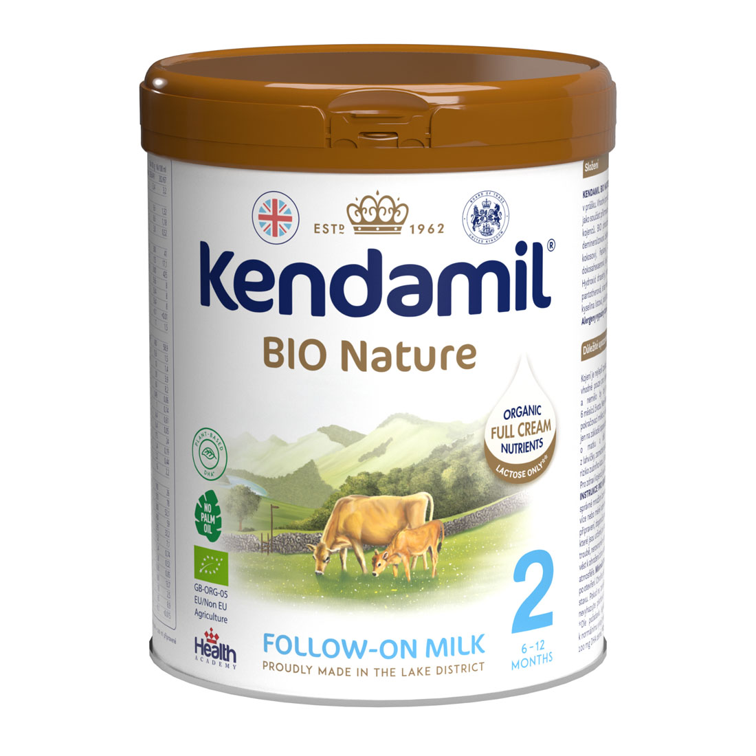 Kendamil BIO Nature pokračovací mléko 2 (800 g) DHA+