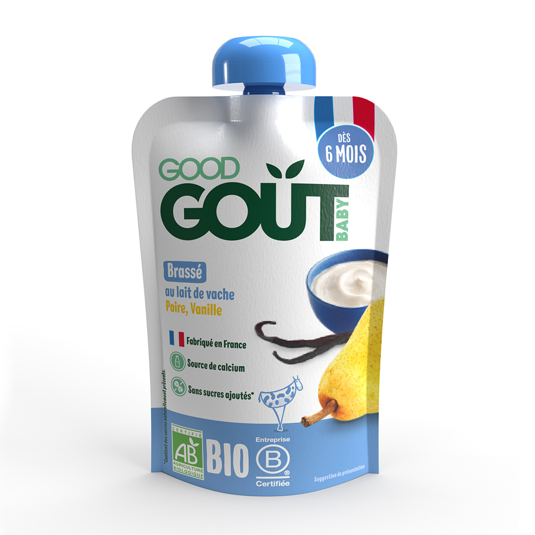 Good Gout BIO Vanilkový jogurt s hruškou (90 g)